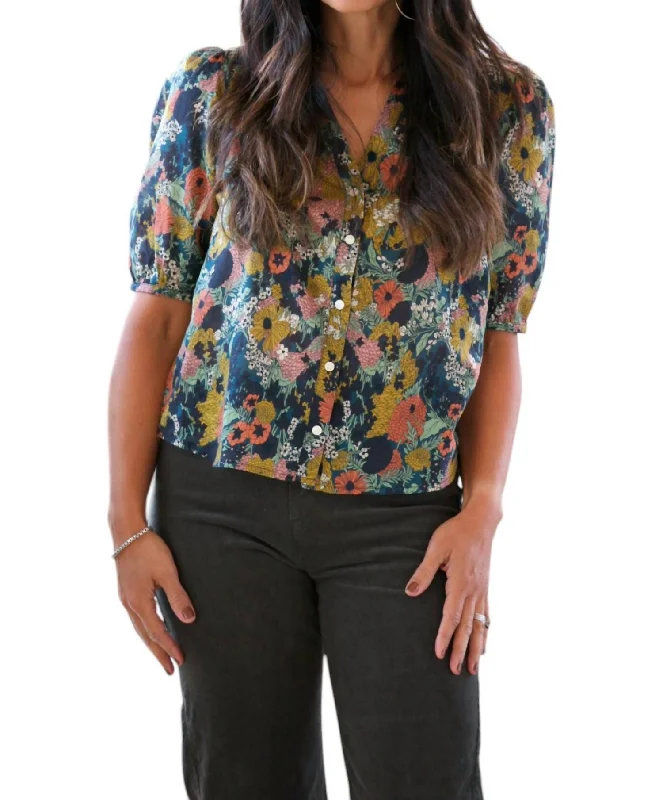 Dakota Blouse In Deep Bramble Sleeveless Chiffon Blouse