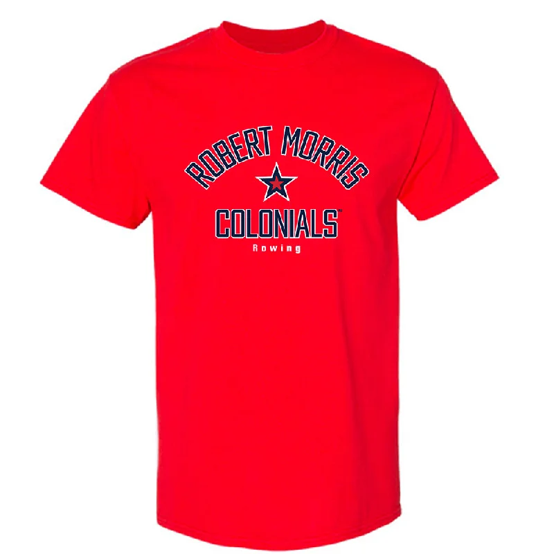 Robert Morris - NCAA Women's Rowing : Alyssa Headley - Classic Shersey T-Shirt-- Ribbed Striped Patterned Robert Morris - NCAA Women's Rowing : Alyssa Headley - Classic Shersey T-Shirt-- Ribbed Striped Patterned