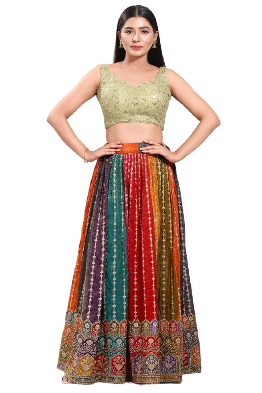 Light Gold Net Round Neck Sleeveless Blouse Soft Modal Blouse