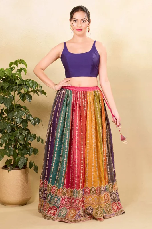 Purple Brocade Woven Sleeveless Blouse Casual Relaxed Blouse