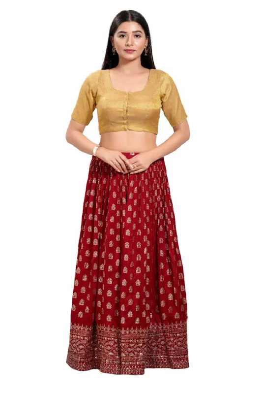 Gold Shimmer Square Neck Elbow Sleeves Blouse Boho Chic Blouse