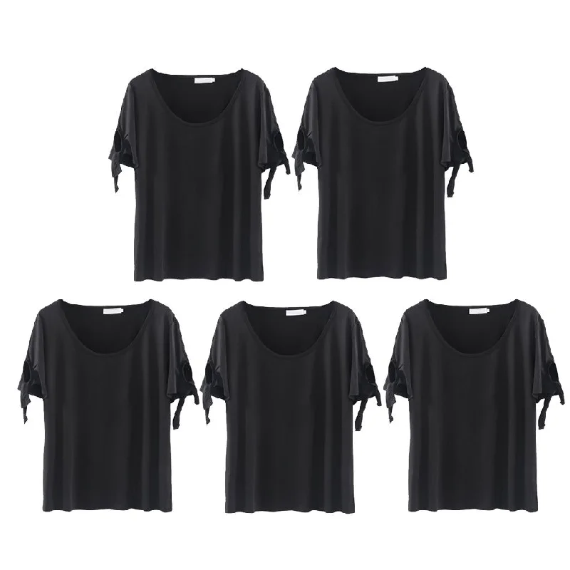 Womens Plus Size Tops Short Sleeve Tee Shirts for Summer XL-5XL Black 1XL-- Cotton Fabric Linen Fabric Terry Fabric Womens Plus Size Tops Short Sleeve Tee Shirts for Summer XL-5XL Black 1XL-- Cotton Fabric Linen Fabric Terry Fabric