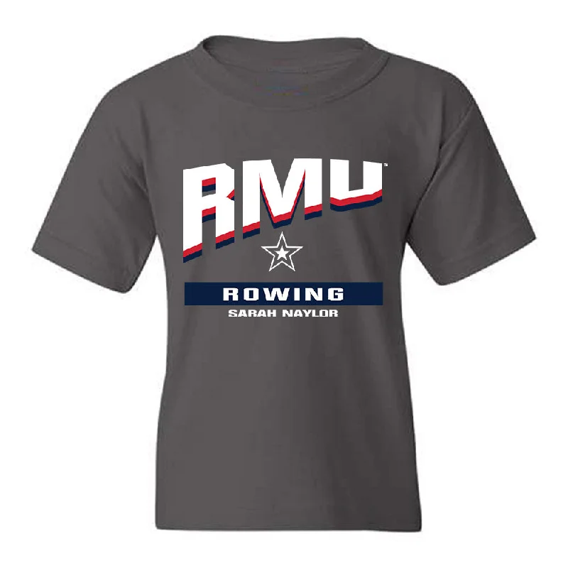 Robert Morris - NCAA Women's Rowing : Sarah Naylor - Classic Fashion Shersey Youth T-Shirt -- Basic T-Shirt Crew Neck Short Sleeve Robert Morris - NCAA Women's Rowing : Sarah Naylor - Classic Fashion Shersey Youth T-Shirt -- Basic T-Shirt Crew Neck Short Sleeve