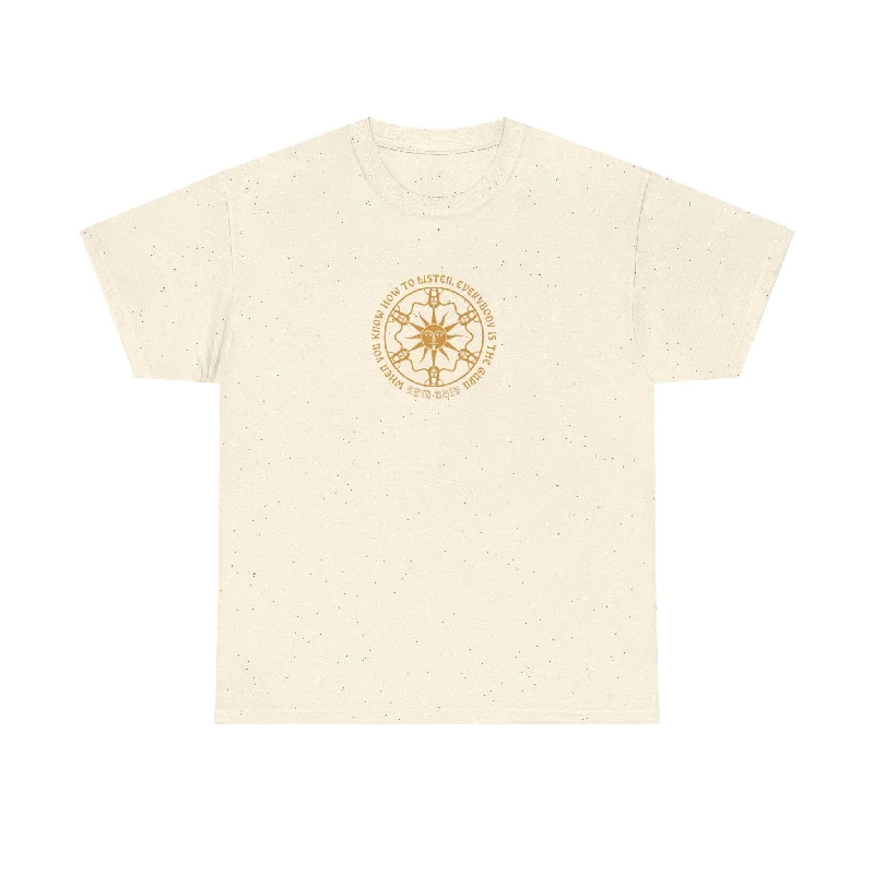 When You Know How to Listen, Everyone is the Guru, Ram Dass T-Shirt-- Oversized T-Shirt Spandex breathable When You Know How to Listen, Everyone is the Guru, Ram Dass T-Shirt-- Oversized T-Shirt Spandex breathable