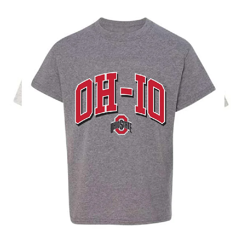 Ohio State - NCAA Women's Rowing : Eliana Bujwalo-Nowak - Classic Shersey Youth T-Shirt-- Striped Floral Plaid Ohio State - NCAA Women's Rowing : Eliana Bujwalo-Nowak - Classic Shersey Youth T-Shirt-- Striped Floral Plaid