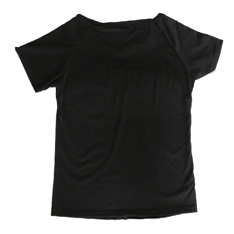 Fashion Women Embroidery Blouse Casual Short Sleeve T-Shirt Tops S Black-- Rayon Velvet Corduroy Fashion Women Embroidery Blouse Casual Short Sleeve T-Shirt Tops S Black-- Rayon Velvet Corduroy