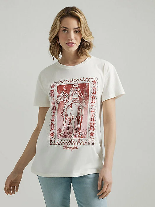 Wrangler Rodeo Dream Women's T-Shirt-- Sequined Glittery Shiny