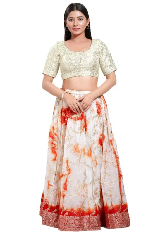 Off White Brocade V-Neck Elbow Sleeves Blouse Business Casual Blouse