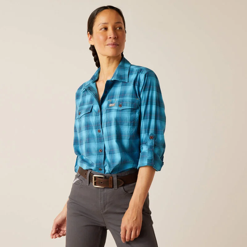 Ariat Work Tough Rebar Women's Shirt-- Elasticated Padded Insulated