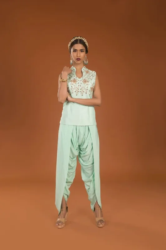 Zardozi Blouse & Dhoti Pant - Maya Everyday Stylish Blouse