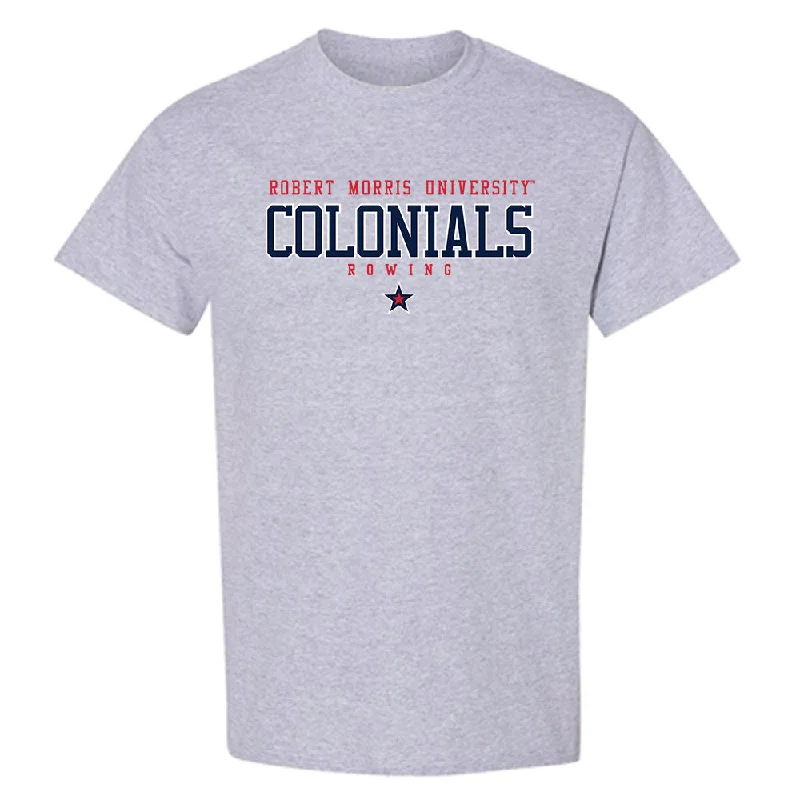 Robert Morris - NCAA Women's Rowing : Lily Davis - Classic Shersey T-Shirt-- Welt Pockets Slit Pockets Flap Pockets Robert Morris - NCAA Women's Rowing : Lily Davis - Classic Shersey T-Shirt-- Welt Pockets Slit Pockets Flap Pockets
