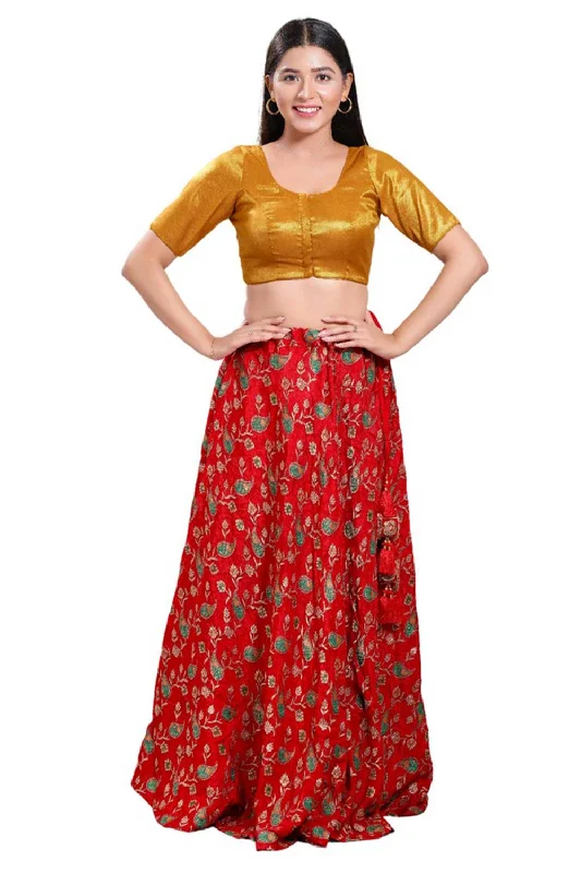 Rose Gold Shimmer Square Neck Elbow Sleeves Blouse Elegant Semi-Sheer Blouse