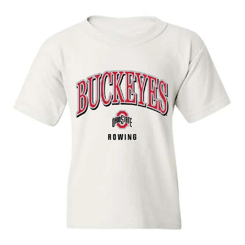 Ohio State - NCAA Women's Rowing : Eliana Bujwalo-Nowak - Classic Shersey Youth T-Shirt-- Denim Fabric Leather Fabric Suede Fabric Ohio State - NCAA Women's Rowing : Eliana Bujwalo-Nowak - Classic Shersey Youth T-Shirt-- Denim Fabric Leather Fabric Suede Fabric