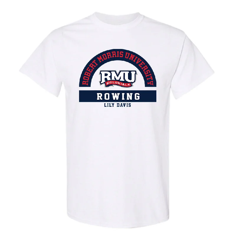 Robert Morris - NCAA Women's Rowing : Lily Davis - Classic Fashion Shersey T-Shirt-- Fleece Fabric Down Fabric Feather Fabric Robert Morris - NCAA Women's Rowing : Lily Davis - Classic Fashion Shersey T-Shirt-- Fleece Fabric Down Fabric Feather Fabric