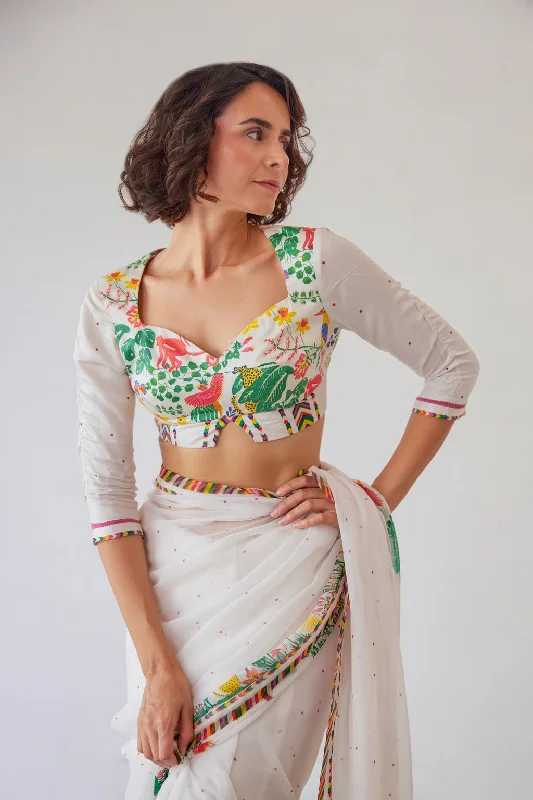 Aabha Blouse Balloon Sleeve Blouse