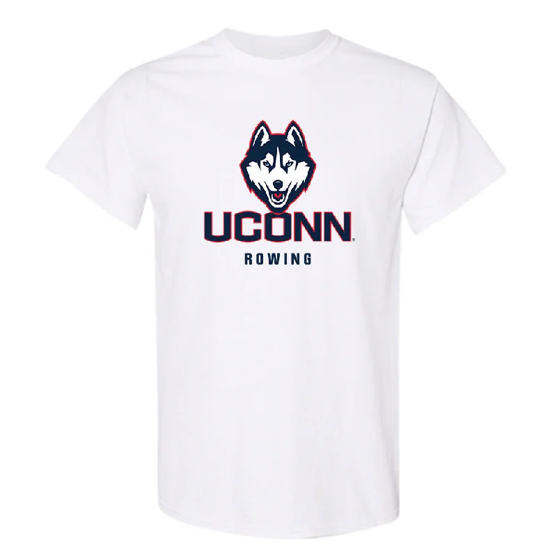 UConn - NCAA Women's Rowing : Nitya Tarala - Classic Shersey T-Shirt-- Chenille Brocade Lace UConn - NCAA Women's Rowing : Nitya Tarala - Classic Shersey T-Shirt-- Chenille Brocade Lace