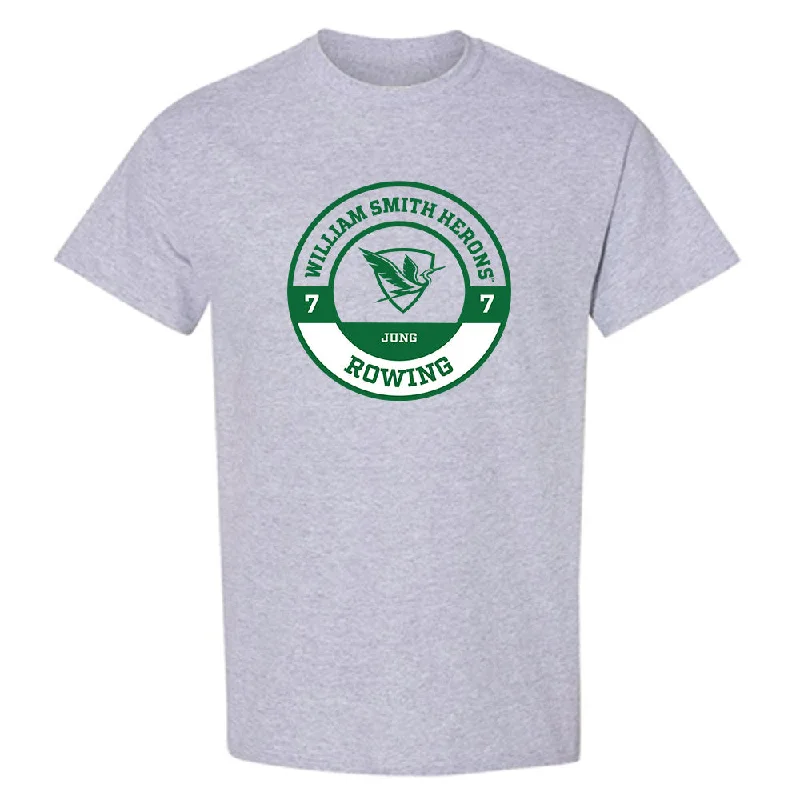 HWS - NCAA Women's Rowing : Grace Jung - Classic Fashion Shersey T-Shirt-- Embroidered Appliqued Beaded HWS - NCAA Women's Rowing : Grace Jung - Classic Fashion Shersey T-Shirt-- Embroidered Appliqued Beaded