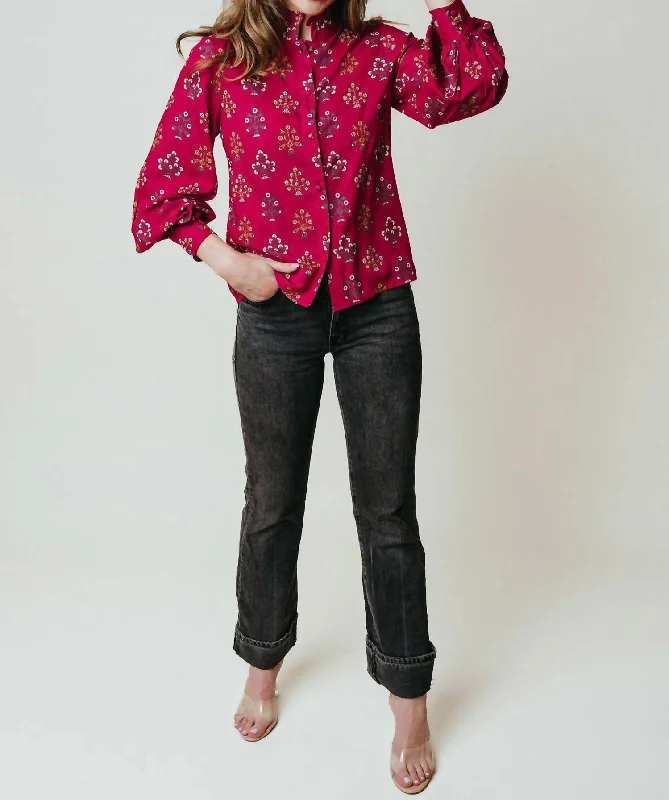 Sadie Blouse In Liberty Silky Tunic Blouse