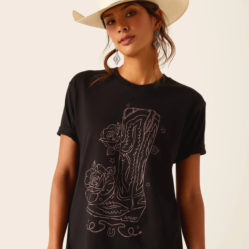 Women's Tall Boot T-Shirt-- Rayon Fabric Velvet Fabric Corduroy Fabric