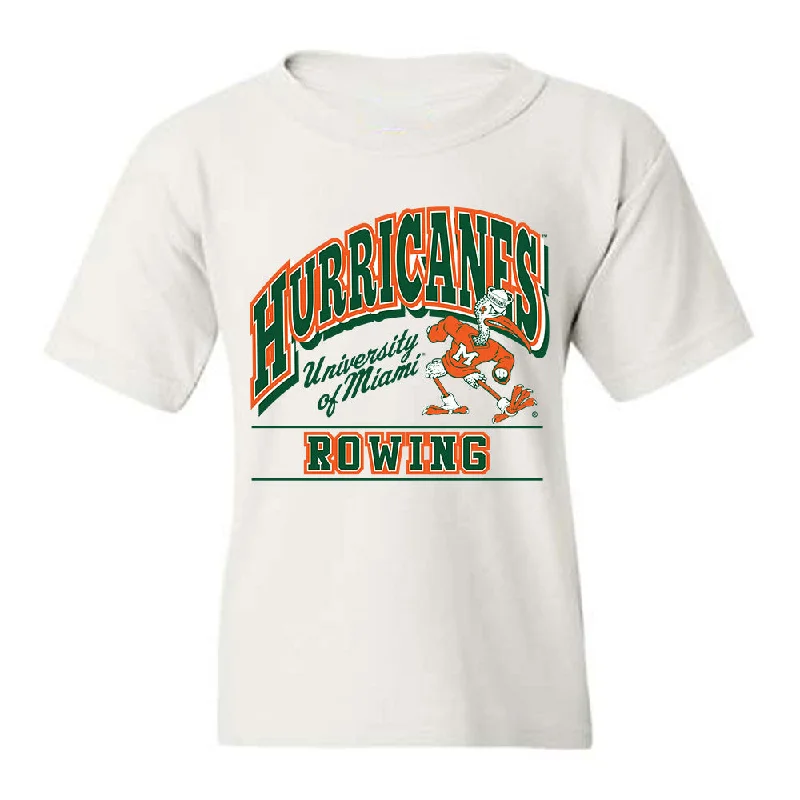 Miami - NCAA Women's Rowing : Anderson Blalock - Classic Shersey Youth T-Shirt-- Hooded Caped Shawl Collar Miami - NCAA Women's Rowing : Anderson Blalock - Classic Shersey Youth T-Shirt-- Hooded Caped Shawl Collar