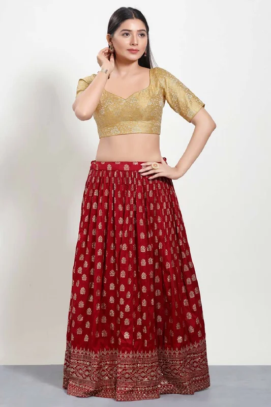 Gold Jacquard V-Neck Elbow Sleeves Blouse Chic Square Blouse