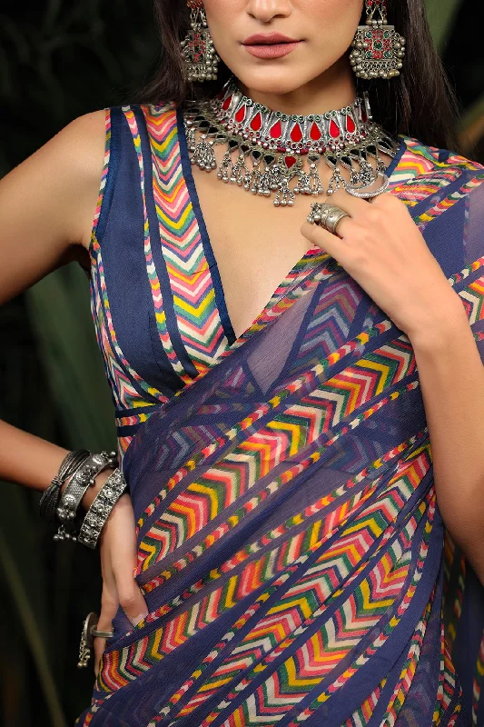 Kohinoor Blouse Semi-Sheer Blouse
