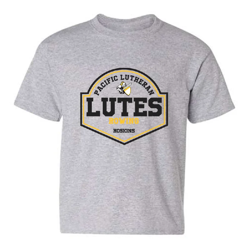 PLU - NCAA Women's Rowing : Sarah Hoskins - Classic Fashion Shersey Youth T-Shirt-- Zippered Buttoned Snapped PLU - NCAA Women's Rowing : Sarah Hoskins - Classic Fashion Shersey Youth T-Shirt-- Zippered Buttoned Snapped