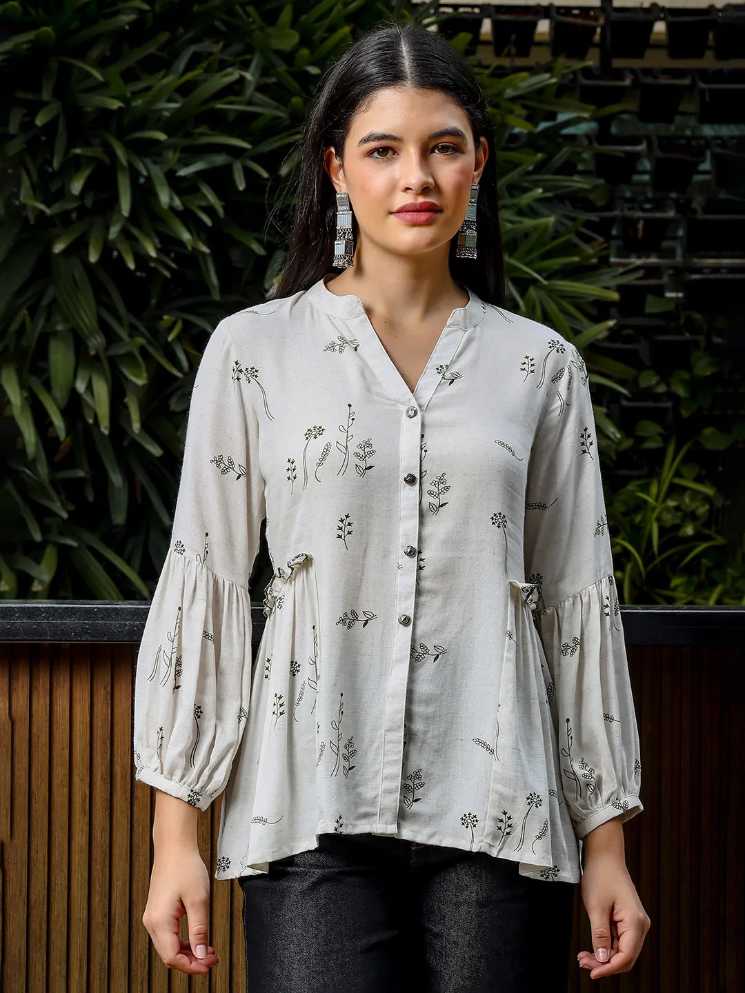 Yufta Green And White Cotton Linen Flare Shirt Style Top-- Rayon Fabric Velvet Fabric Corduroy Fabric Yufta Green And White Cotton Linen Flare Shirt Style Top-- Rayon Fabric Velvet Fabric Corduroy Fabric