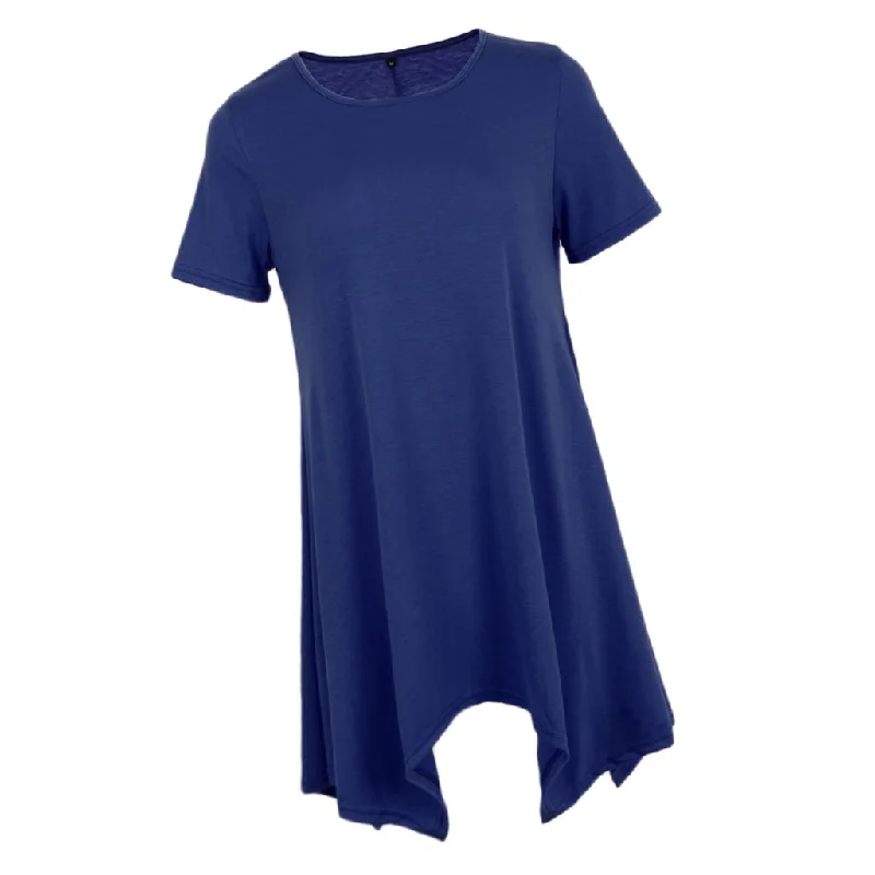 Womens Short Sleeve Loose Swing Tops Basic T Shirt Mini Dress L Royalblue-- Terry Blend Velvet Blend Canvas Blend Womens Short Sleeve Loose Swing Tops Basic T Shirt Mini Dress L Royalblue-- Terry Blend Velvet Blend Canvas Blend