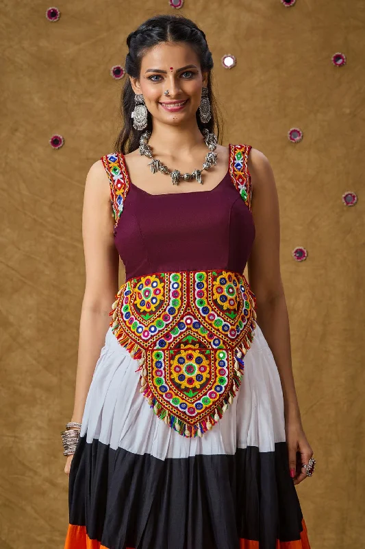 Wine Cotton Embroidered Sleeveless Blouse Romantic Lace Blouse
