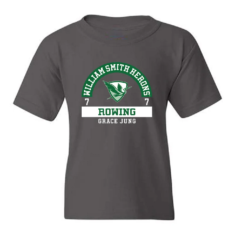 HWS - NCAA Women's Rowing : Grace Jung - Classic Fashion Shersey Youth T-Shirt-- Solid Print Embellished HWS - NCAA Women's Rowing : Grace Jung - Classic Fashion Shersey Youth T-Shirt-- Solid Print Embellished