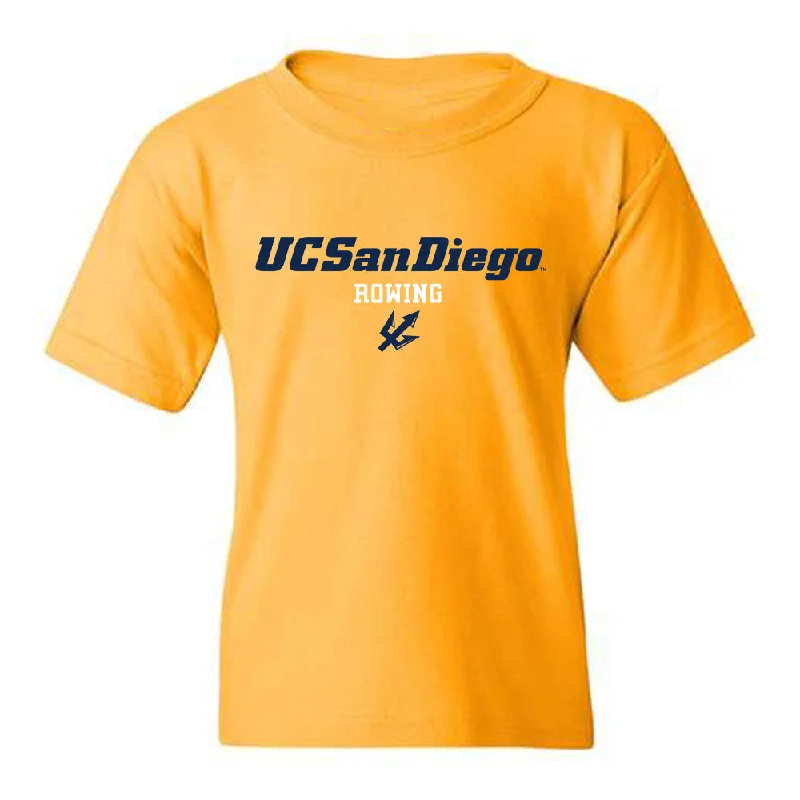 UCSD - NCAA Women's Rowing : Holly Handler - Classic Shersey Youth T-Shirt-- Striped Floral Plaid UCSD - NCAA Women's Rowing : Holly Handler - Classic Shersey Youth T-Shirt-- Striped Floral Plaid