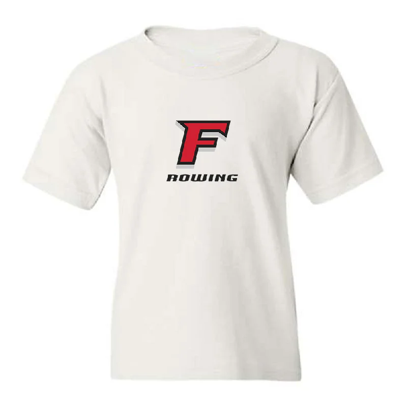 Fairfield - NCAA Women's Rowing : Grace McDonough - Classic Shersey Youth T-Shirt-- Asymmetrical Pockets Print Fairfield - NCAA Women's Rowing : Grace McDonough - Classic Shersey Youth T-Shirt-- Asymmetrical Pockets Print
