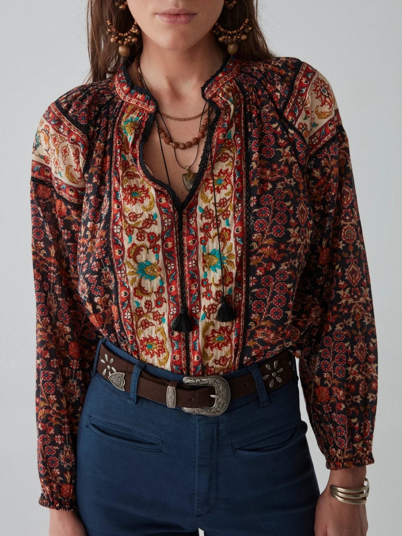 Maison Hotel Audrey Blouse Chic Wrap Blouse