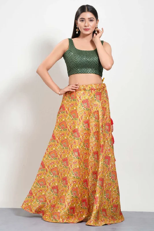 Bottle Green Silk Square Neck Sleeveless Blouse Elegant Office Blouse