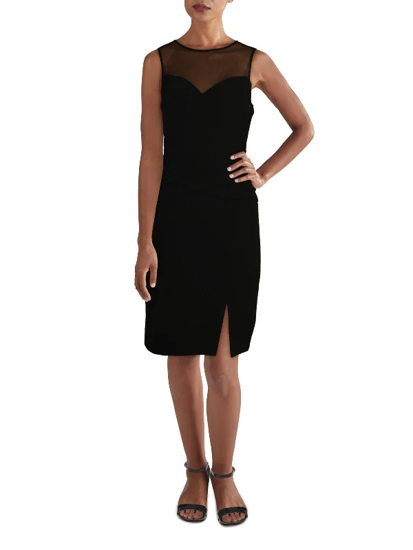 Womens Sheer Short Cocktail and Party Dress Tunics Brand named