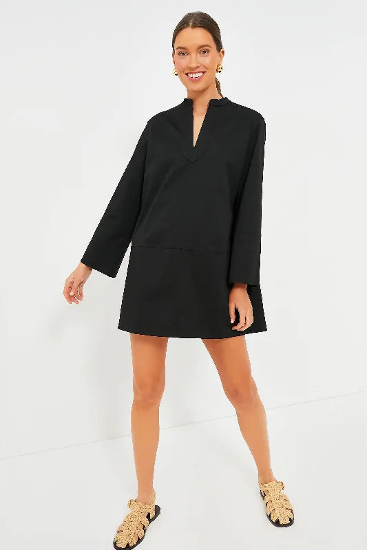 Black Roxanne Dress Tunics Long Elegant