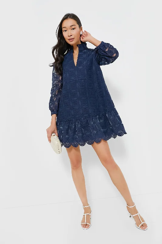 Navy Organza Palmerston Dress Tunics Brand named