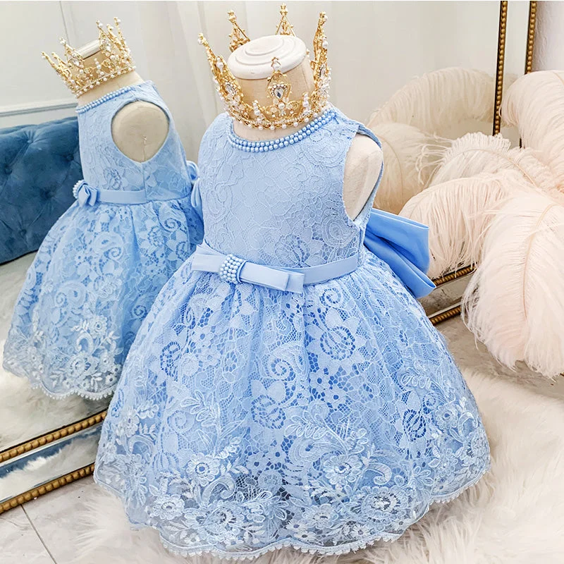 Baby Girl Princess Dress Toddler Bow Sleeveless Lace Birthday Party Dresses Girl Prom Dresses Tunics Practical durable Baby Girl Princess Dress Toddler Bow Sleeveless Lace Birthday Party Dresses Girl Prom Dresses Tunics Practical durable