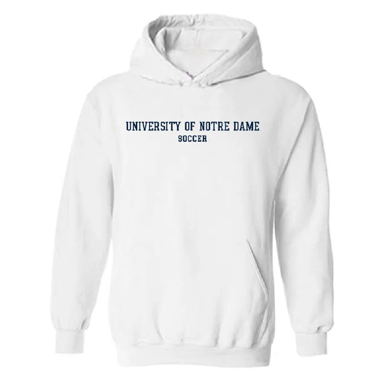 Notre Dame - NCAA Women's Soccer : Carolyn Calzada - Classic Fashion Shersey Hooded Sweatshirt Hoodie with Raglan Sleeves Sporty Comfortable Notre Dame - NCAA Women's Soccer : Carolyn Calzada - Classic Fashion Shersey Hooded Sweatshirt Hoodie with Raglan Sleeves Sporty Comfortable