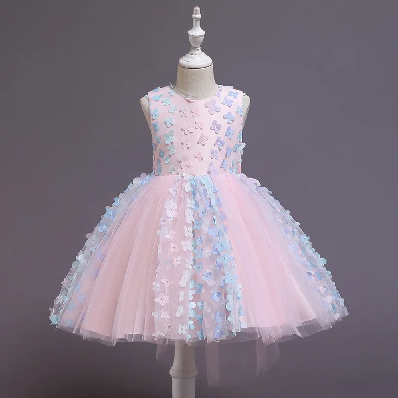 Baby Girl Easter Dress Princess Dress Sweet Sleeveless Applique Puffy Girl Dress Party Dress Easter Dress For Girl sweetheart Neckline Romantic Baby Girl Easter Dress Princess Dress Sweet Sleeveless Applique Puffy Girl Dress Party Dress Easter Dress For Girl sweetheart Neckline Romantic