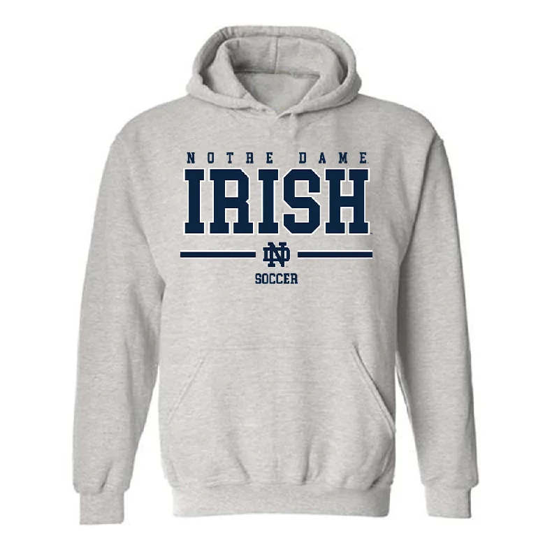 Notre Dame - NCAA Women's Soccer : Carolyn Calzada - Classic Shersey Hooded Sweatshirt Hoodie with V-Neck Classic Versatile Notre Dame - NCAA Women's Soccer : Carolyn Calzada - Classic Shersey Hooded Sweatshirt Hoodie with V-Neck Classic Versatile