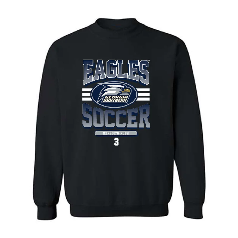 Georgia Southern - NCAA Women's Soccer : Meredith Pugh - Classic Fashion Shersey Crewneck Sweatshirt Hoodie with Double Zipper Versatile Adjustable Georgia Southern - NCAA Women's Soccer : Meredith Pugh - Classic Fashion Shersey Crewneck Sweatshirt Hoodie with Double Zipper Versatile Adjustable