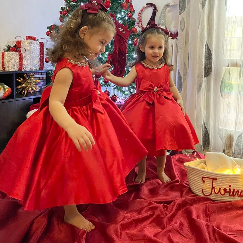 Girl Christmas Dress Baby Girl Easter Dress Princess Dress Bow-knot Puffy Dress Birthday Party Dress Tunics Ceremony elegant Girl Christmas Dress Baby Girl Easter Dress Princess Dress Bow-knot Puffy Dress Birthday Party Dress Tunics Ceremony elegant