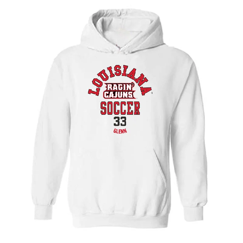 Louisiana - NCAA Women's Soccer : Carson Glenn - Classic Fashion Shersey Hooded Sweatshirt Hoodie with Double Zipper Versatile Adjustable Louisiana - NCAA Women's Soccer : Carson Glenn - Classic Fashion Shersey Hooded Sweatshirt Hoodie with Double Zipper Versatile Adjustable
