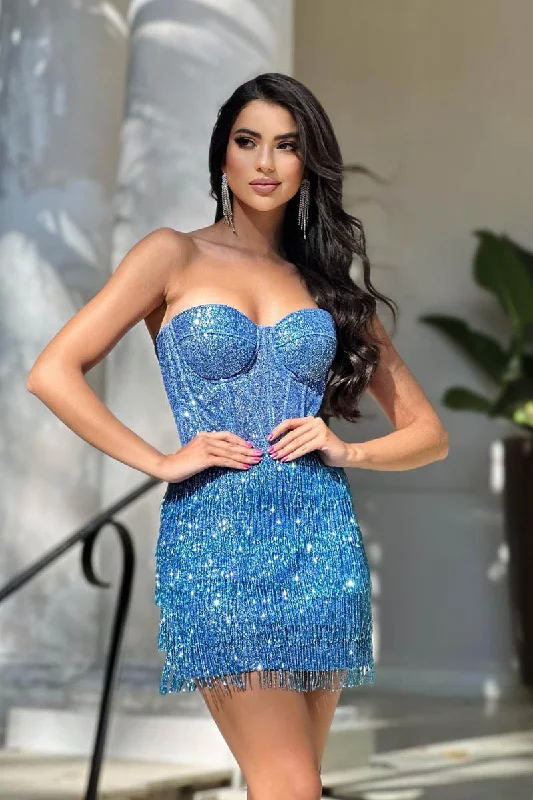 Sheath/Column Sweetheart Beads Short Homecoming Party Dress QH2481 Tunics Running lightweight