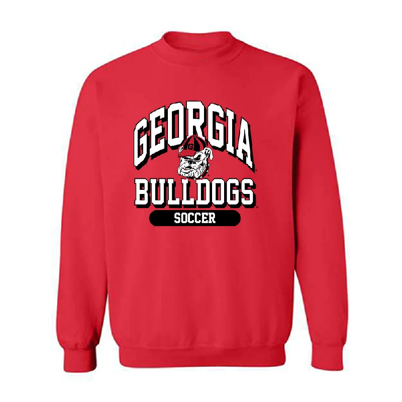 Georgia - NCAA Women's Soccer : Hannah Davila - Classic Shersey Crewneck Sweatshirt Hoodie with Earth Tones Natural Calm