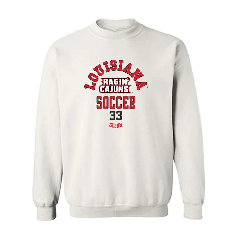 Louisiana - NCAA Women's Soccer : Carson Glenn - Classic Fashion Shersey Crewneck Sweatshirt Hoodie with Hem Frayed Vintage Worn Louisiana - NCAA Women's Soccer : Carson Glenn - Classic Fashion Shersey Crewneck Sweatshirt Hoodie with Hem Frayed Vintage Worn