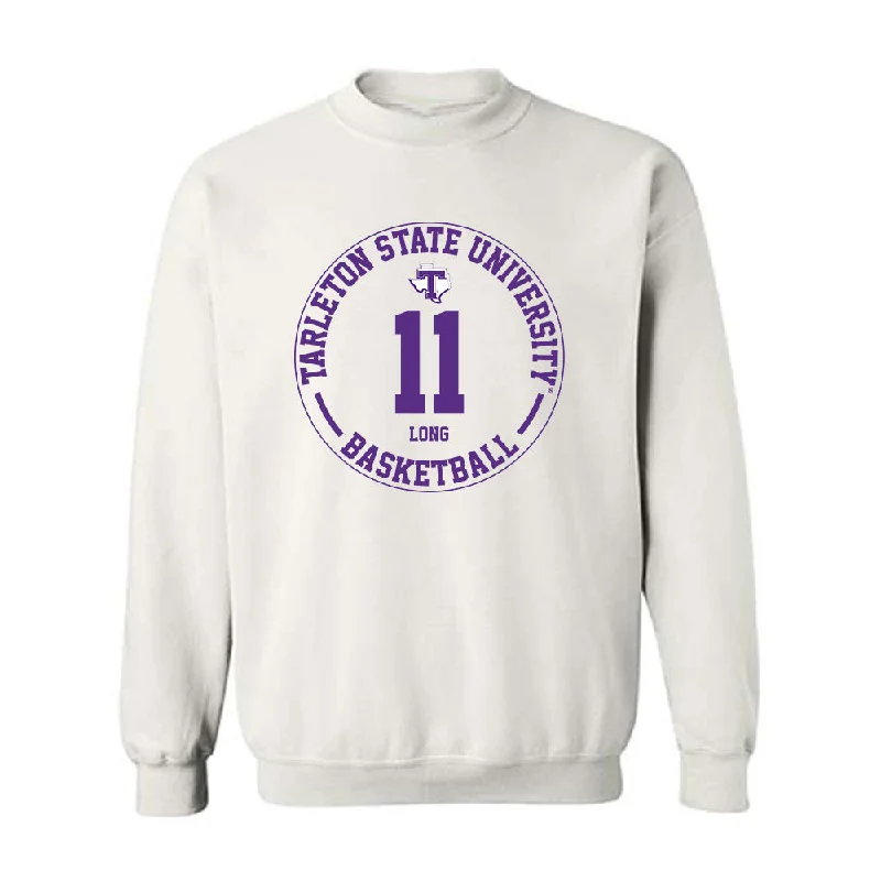 Tarleton State - NCAA Women's Basketball : Jakoriah Long - Classic Fashion Shersey Crewneck Sweatshirt Hoodie with Hood Adjustable Protection Tarleton State - NCAA Women's Basketball : Jakoriah Long - Classic Fashion Shersey Crewneck Sweatshirt Hoodie with Hood Adjustable Protection