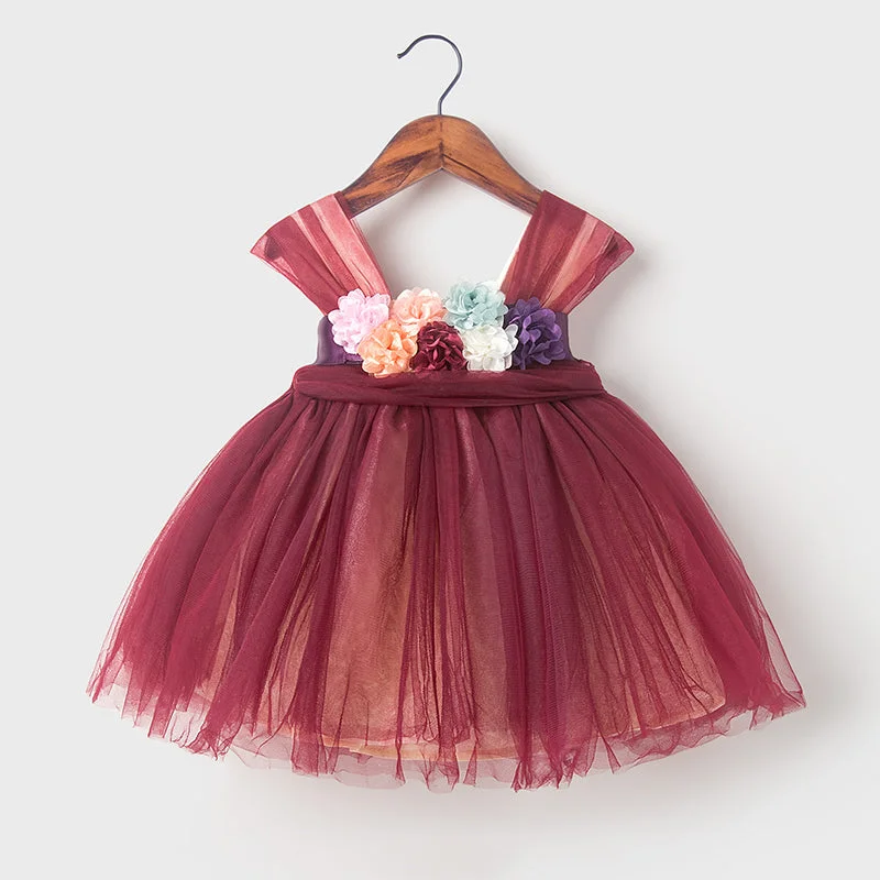 Flower Girl Dress Baby Girl Birthday Party Dress Red Pageant Princess Dress Tunics Hiking breathable Flower Girl Dress Baby Girl Birthday Party Dress Red Pageant Princess Dress Tunics Hiking breathable